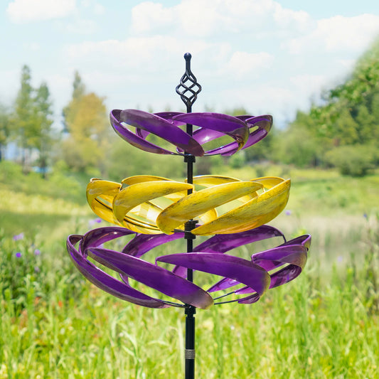 Wind Spinners Outdoor Metal Kinetic Yard Art Garden Decoration