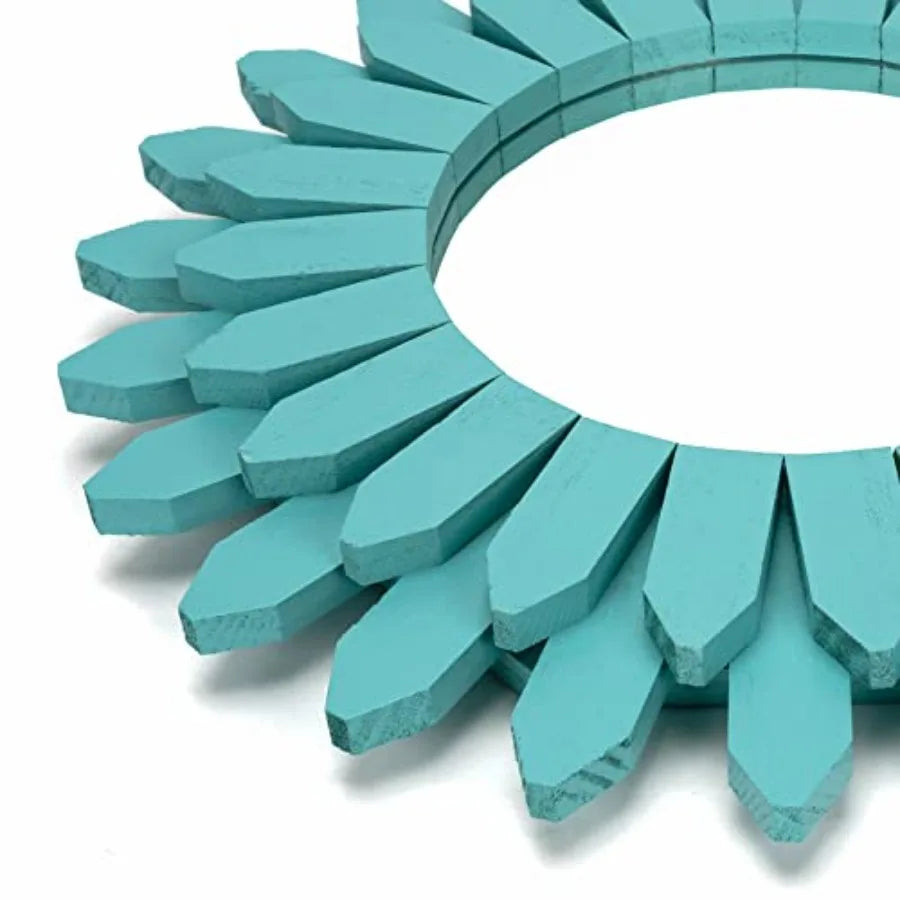 Beach Wall Decor Mirror Wood Coastal Sunburst Boho Home Decor