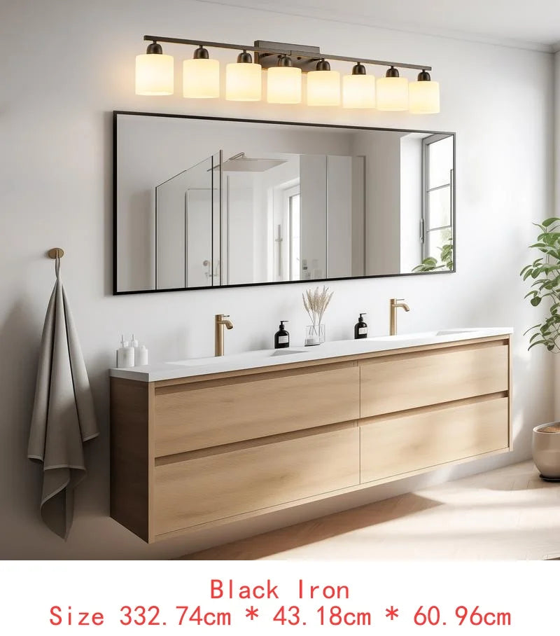 Bathroom Vanity Light 6-Light Nickel Wall Sconce