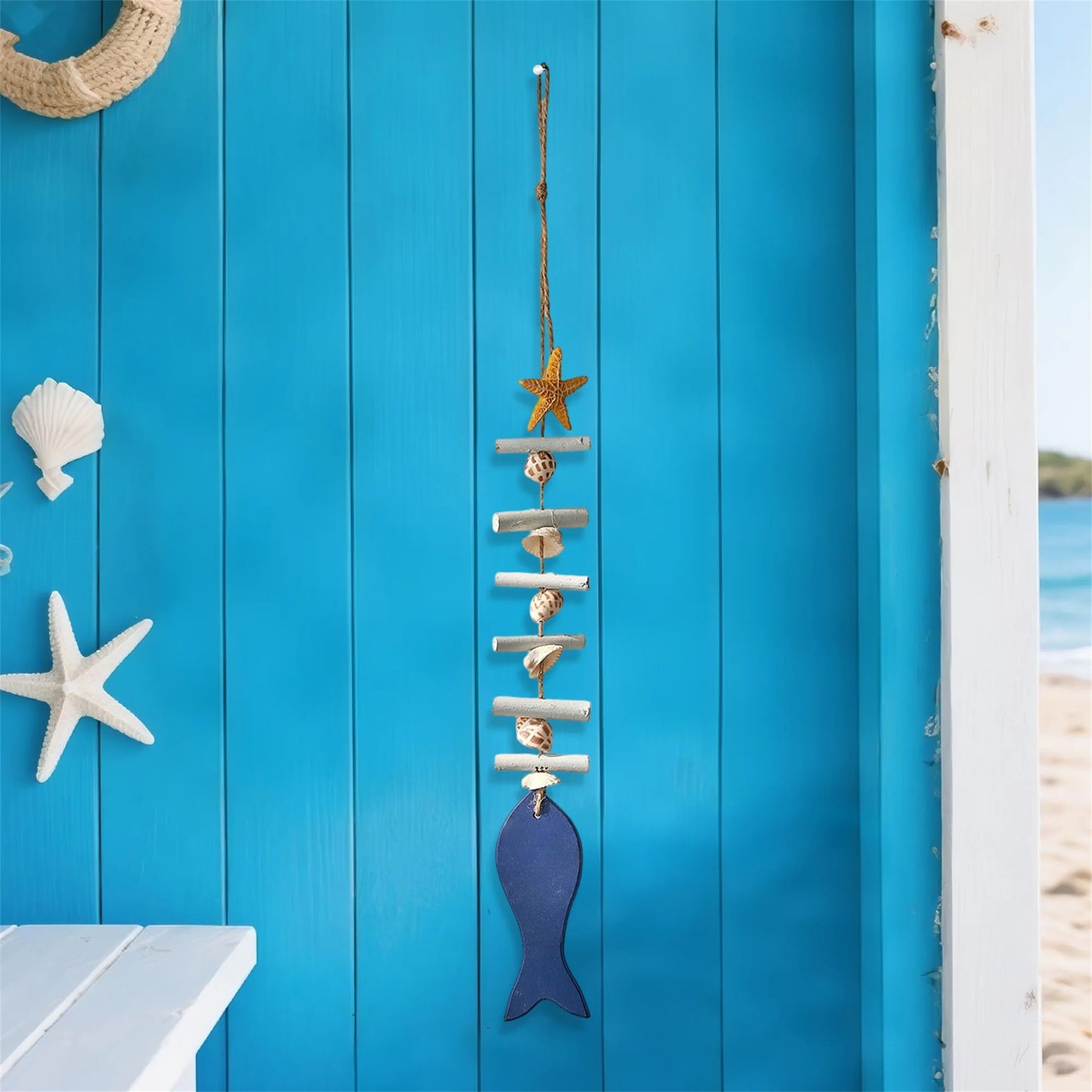 Seashell And Starfish Coastal Wall Art For Beach House Decor