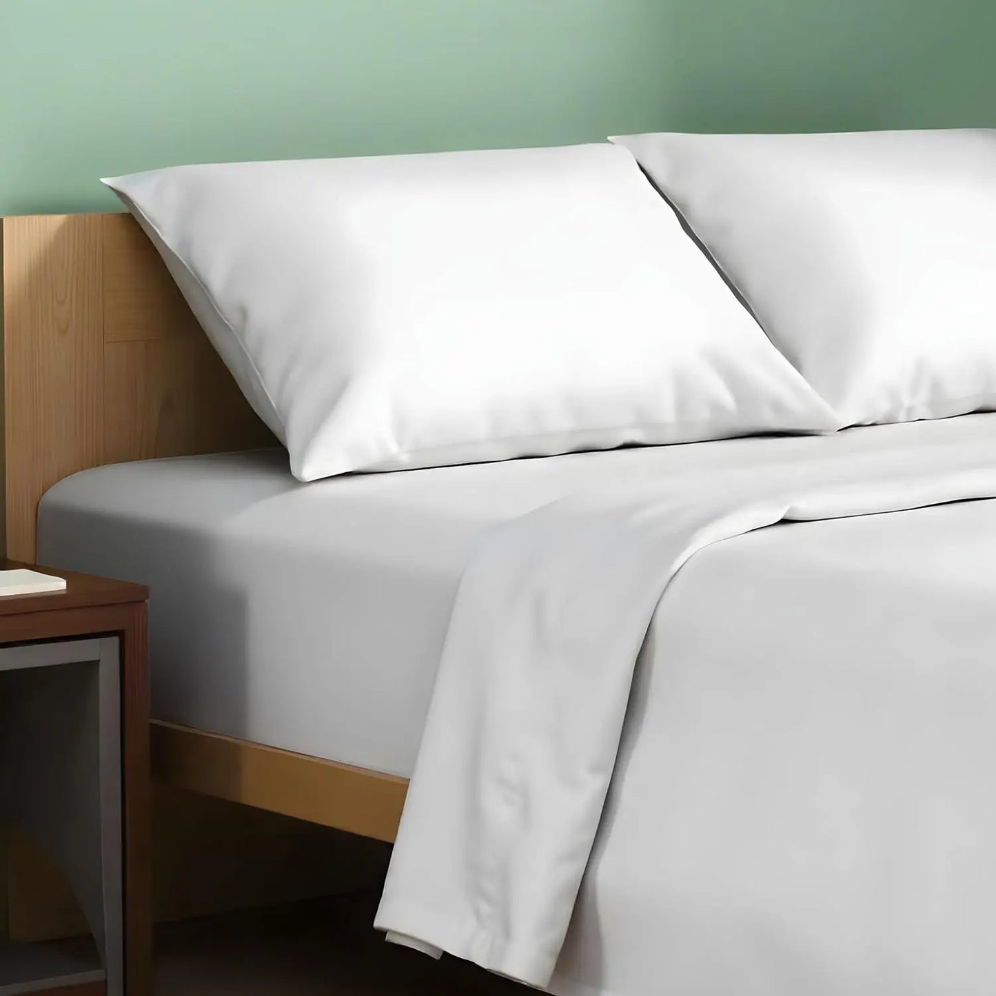 Organic Cotton Percale Sheet Set 4 Piece Soft Breathable Hotel Quality Bedding