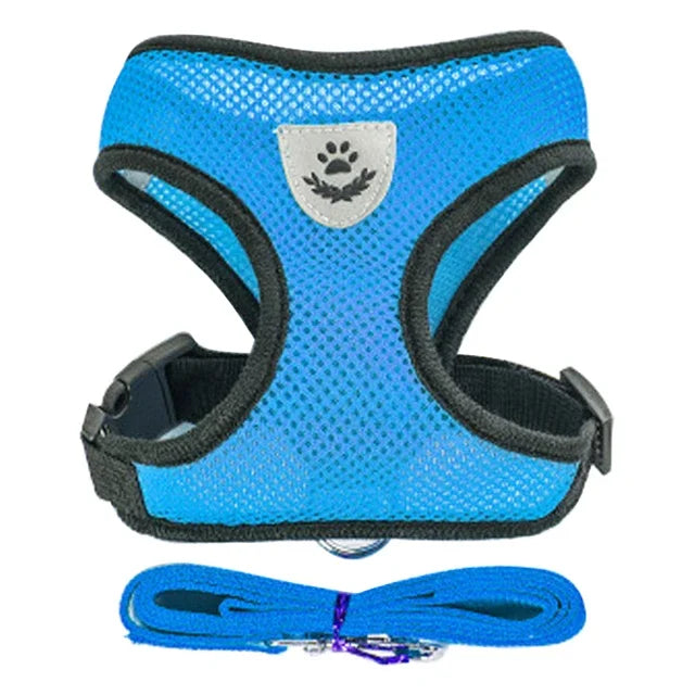 Cat Harness Vest With Leash And Adjustable Mesh For Pets