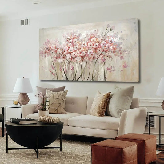 Floral Oil Painting Canvas Art Wall Decor Modern Botanical