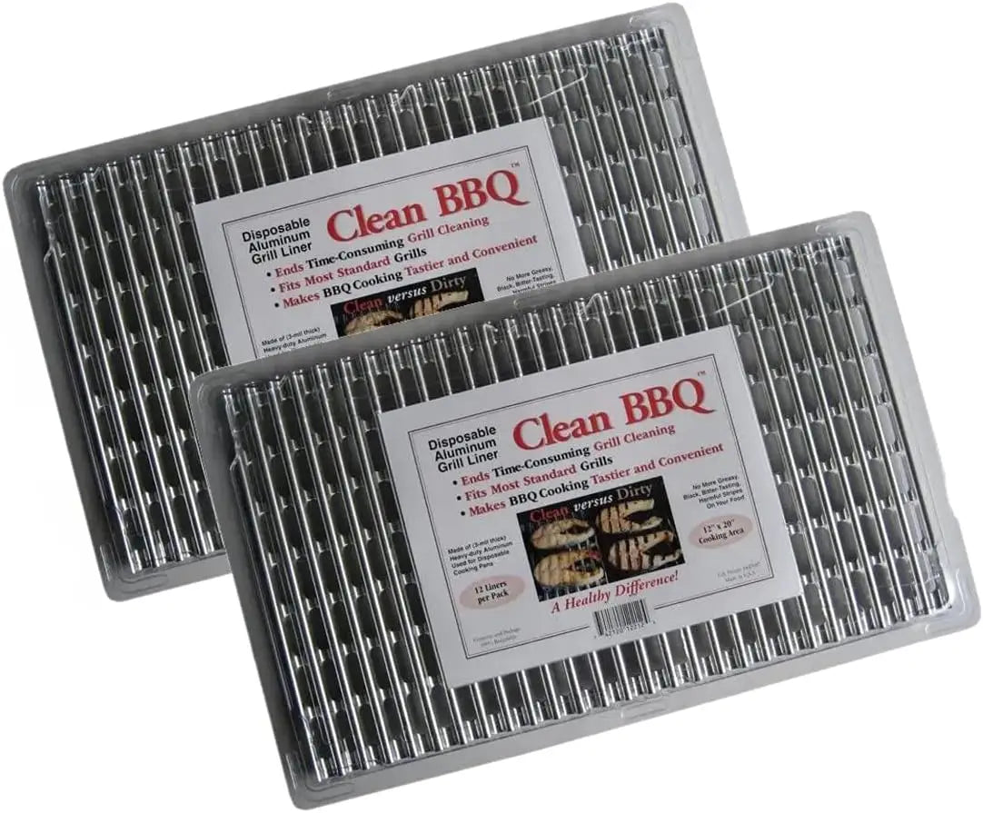 Disposable Aluminum Grill Liners 24 Pack Nonstick and Oven Safe