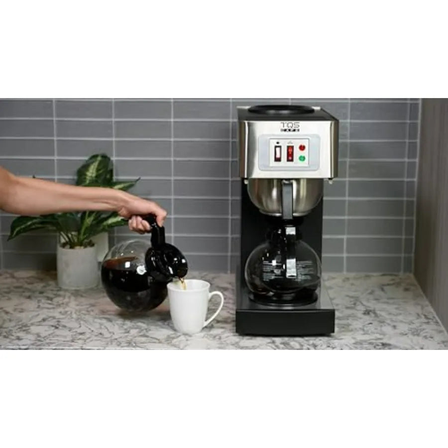SHXI Commercial Double Coffee Maker Stainless Steel For Office