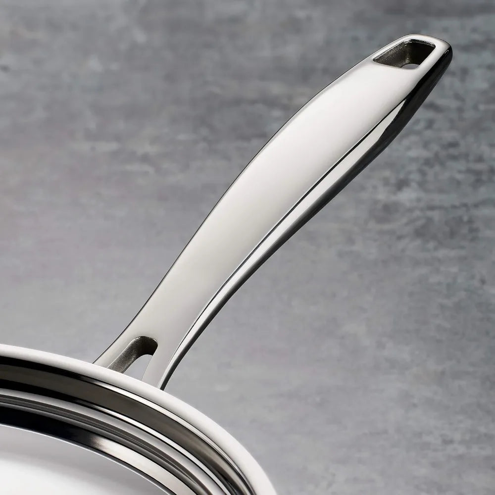 DAFIFY Signature Tri-Ply Stainless Steel 12-Piece Cookware Set With Lids