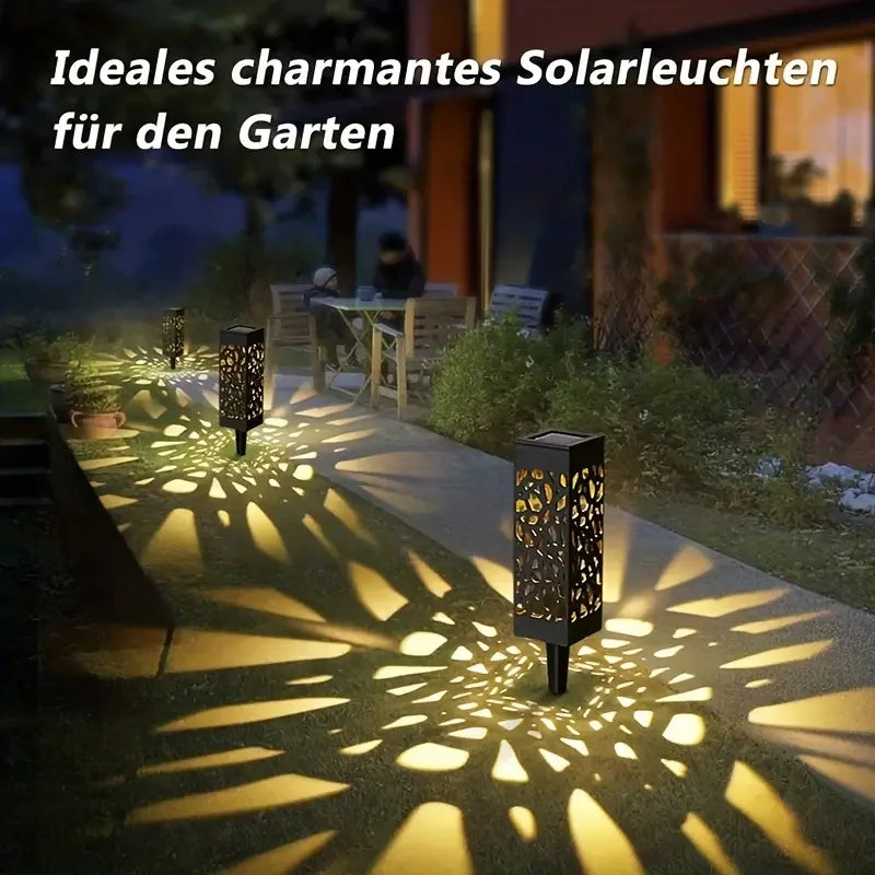 KEWEN Solar Powered LED Garden Stake Lights Waterproof Landscape Lighting