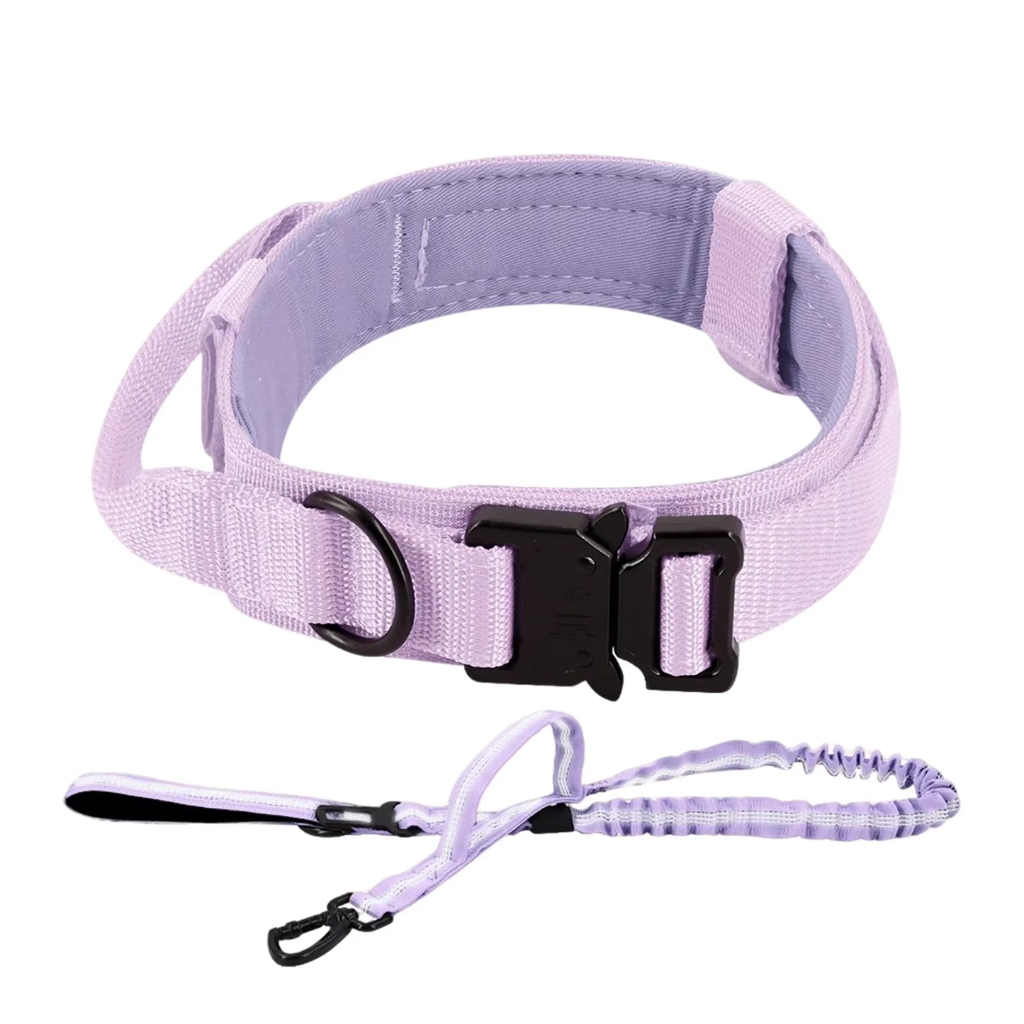 Dog Training Collar And Leash Set, Adjustable Tactical Collar