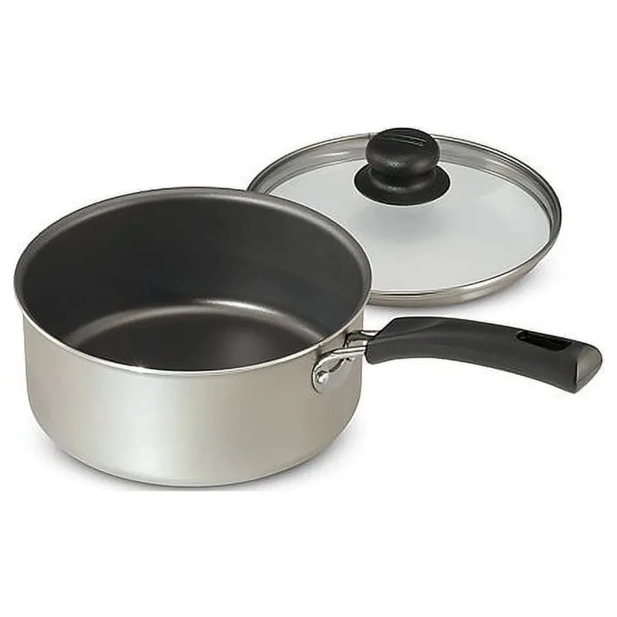 9-Piece Nonstick Cookware Set With Tempered Glass Lids