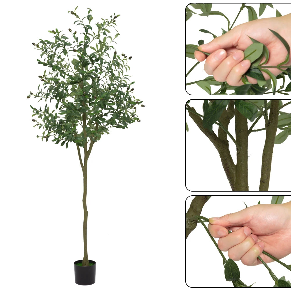 HiMISSCN Realistic Olive Tree For Home Office Decor