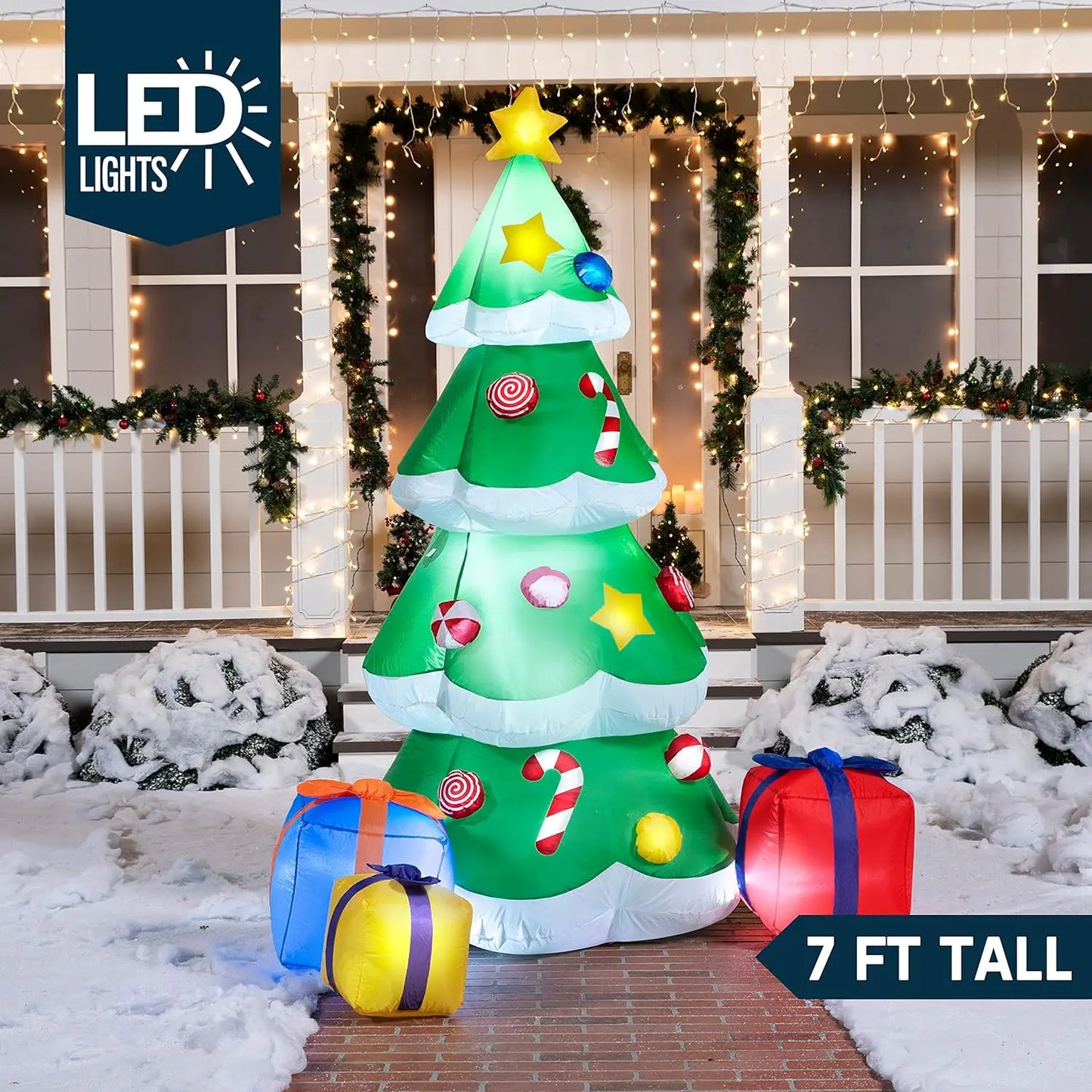 Joyfy Christmas Nativity Scene Inflatable With LEDs Outdoor Decor