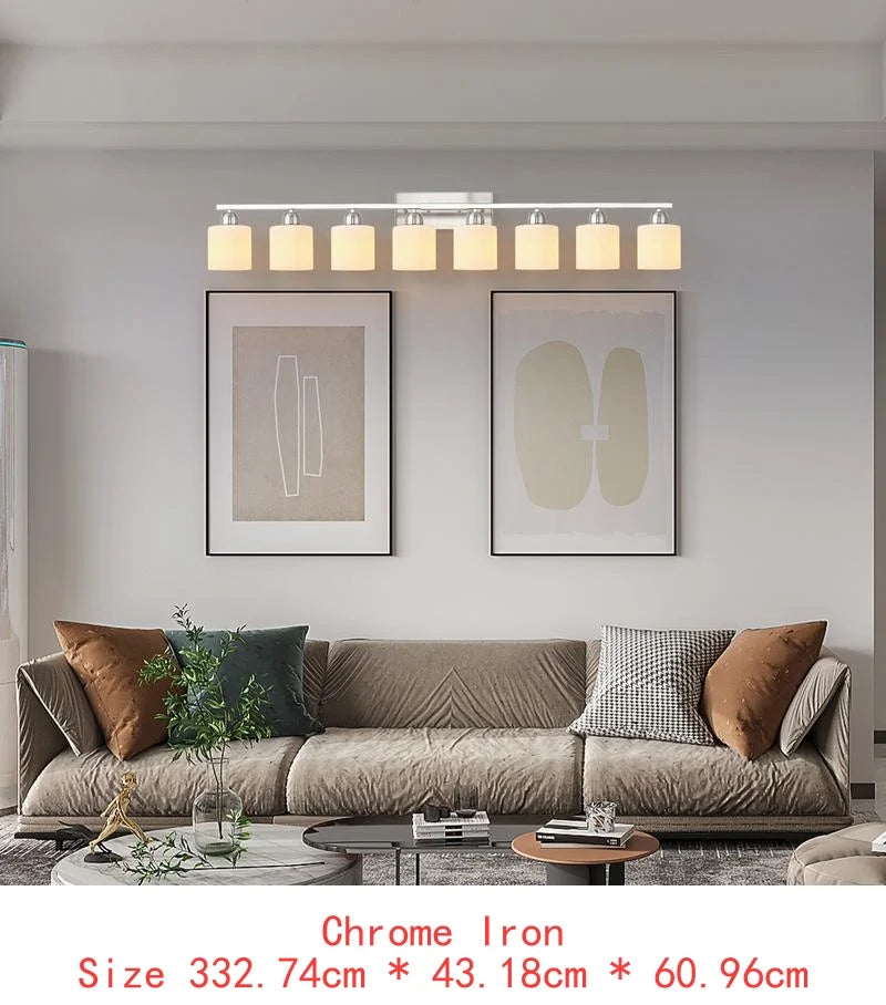 Bathroom Vanity Light 6-Light Nickel Wall Sconce