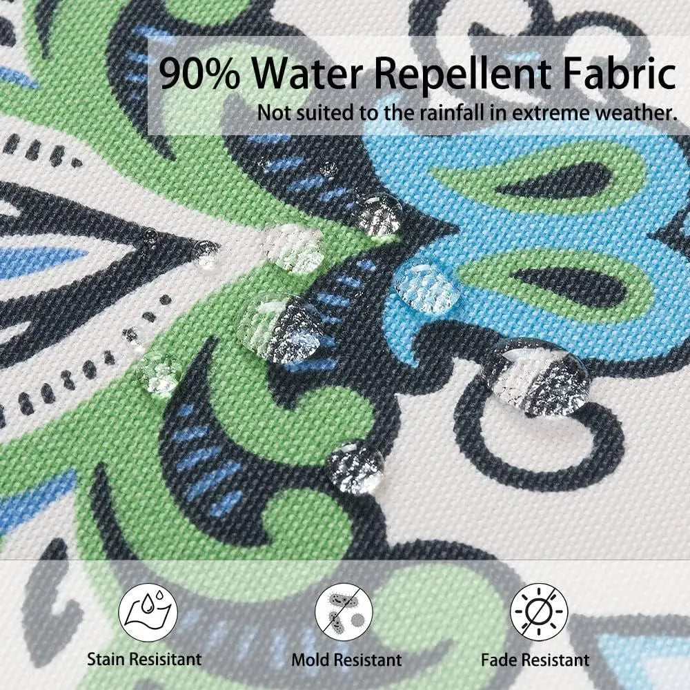 Outdoor Waterproof Lumbar Throw Pillow With Insert All Weather