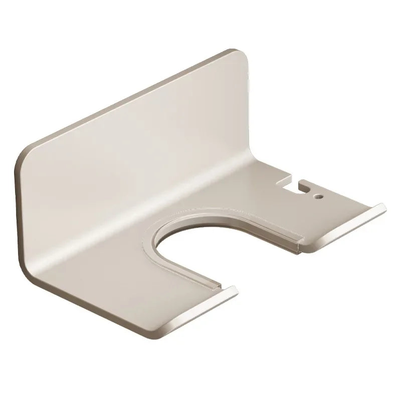 Hair Dryer Holder Wall Mount Aluminum Bathroom Shelf
