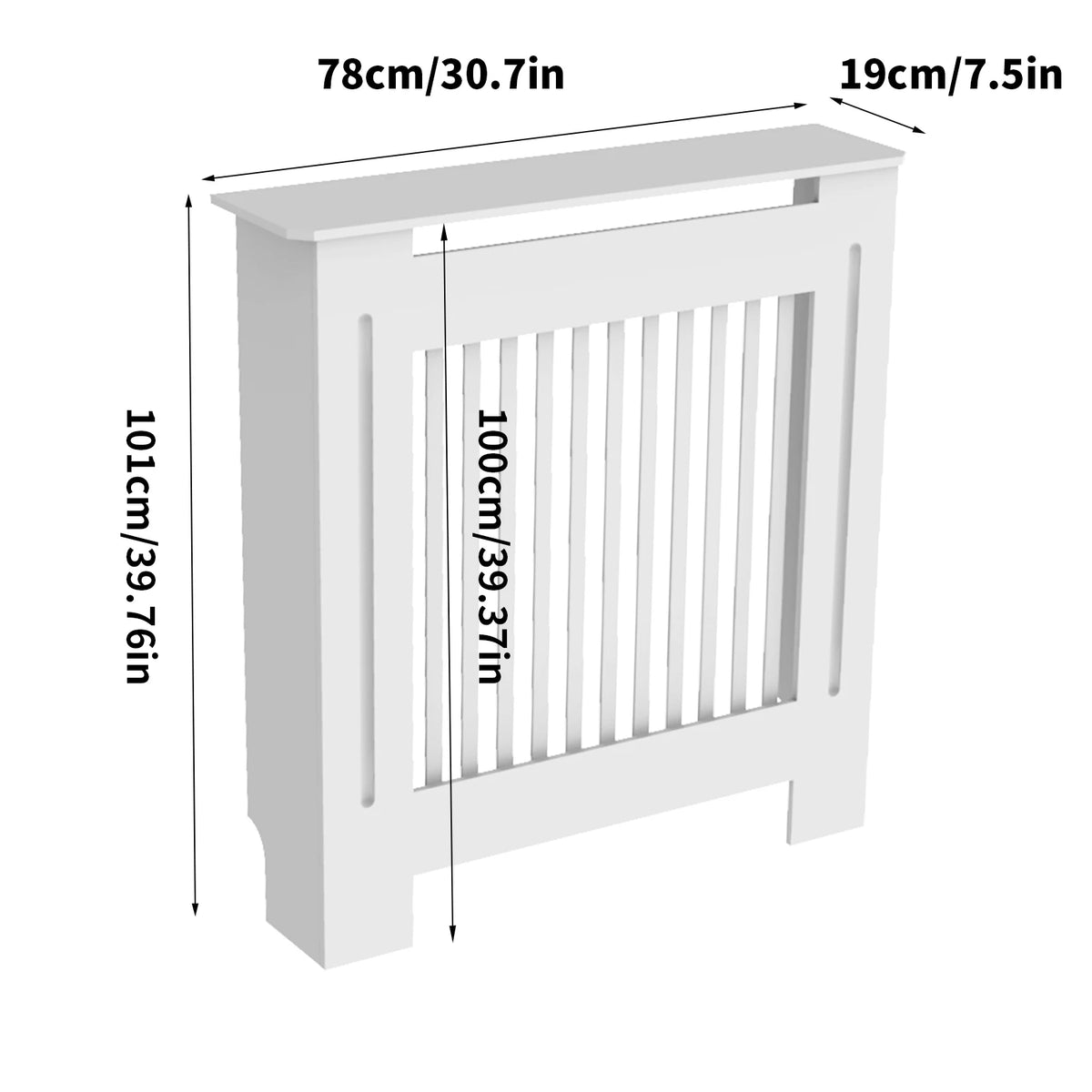 Modern MDF Radiator Cover Cabinet With Strong Grill Shelf