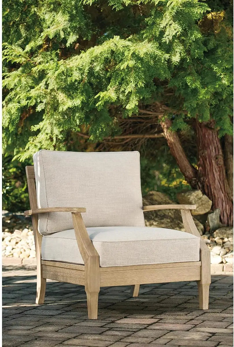 Clare View Outdoor Lounge Chair With Eucalyptus Wood
