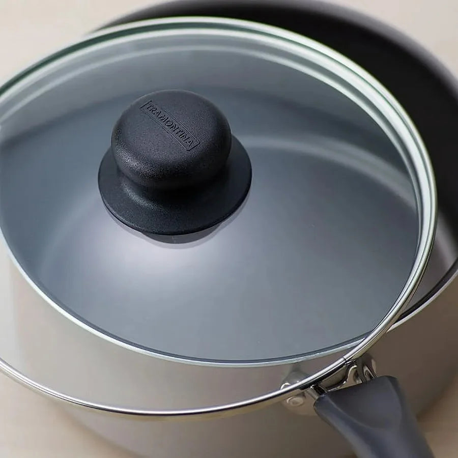 9-Piece Nonstick Cookware Set With Tempered Glass Lids
