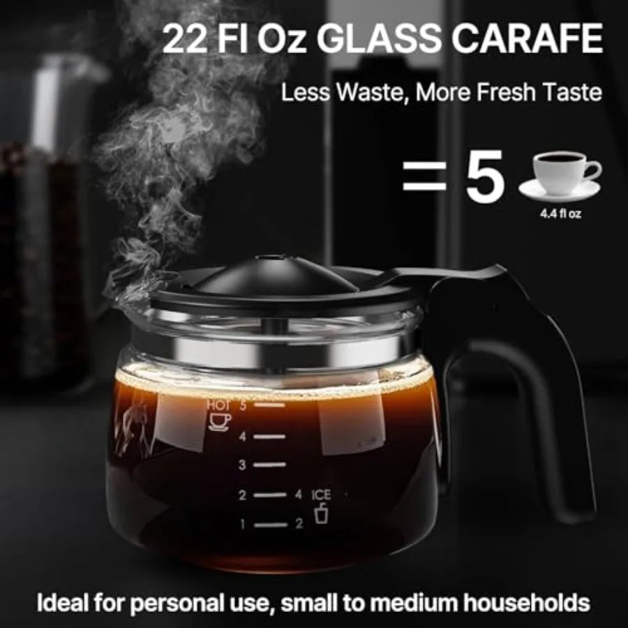 SHXI Programmable Coffee Maker With Grinder For Hot Cold Brew