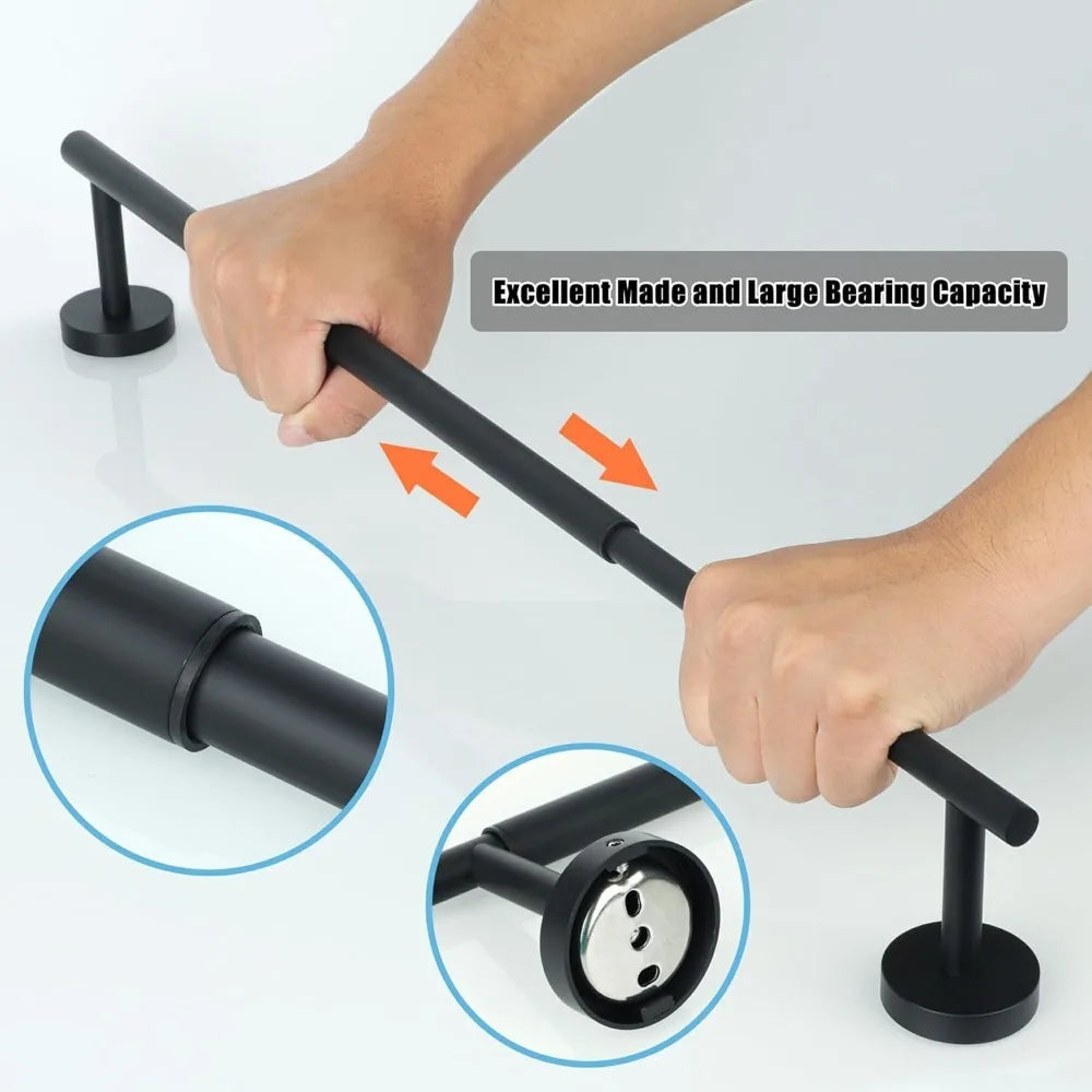 Bathroom Accessories Set 6-Piece Hardware Towel Bar