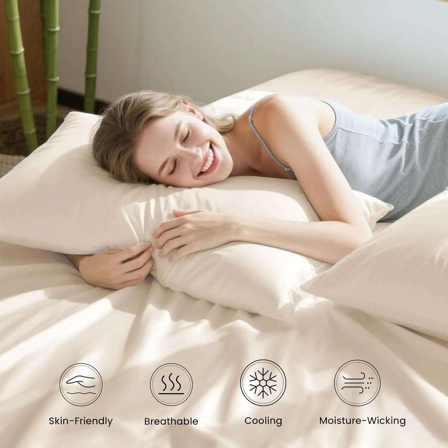 Bamboo Rayon Sheet Set 4 Piece Cooling Deep Pocket