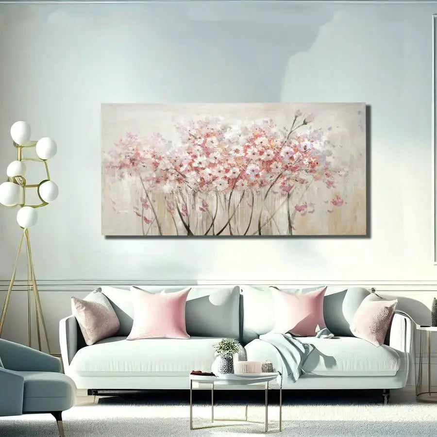 Floral Oil Painting Canvas Art Wall Decor Modern Botanical