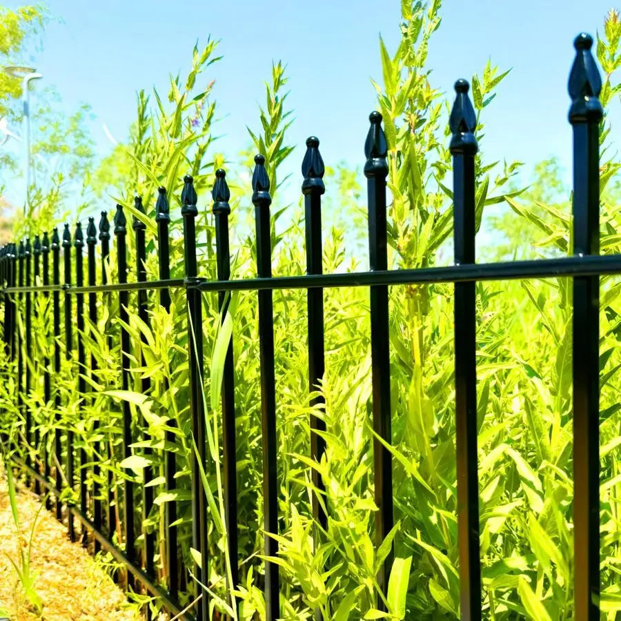Decorative Wrought Iron Garden Fence Panels For Outdoor Border