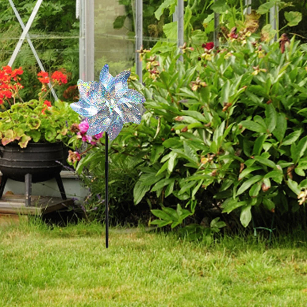 Alloet Bird Repeller Windmill Spinner Outdoor Garden Lawn Decor