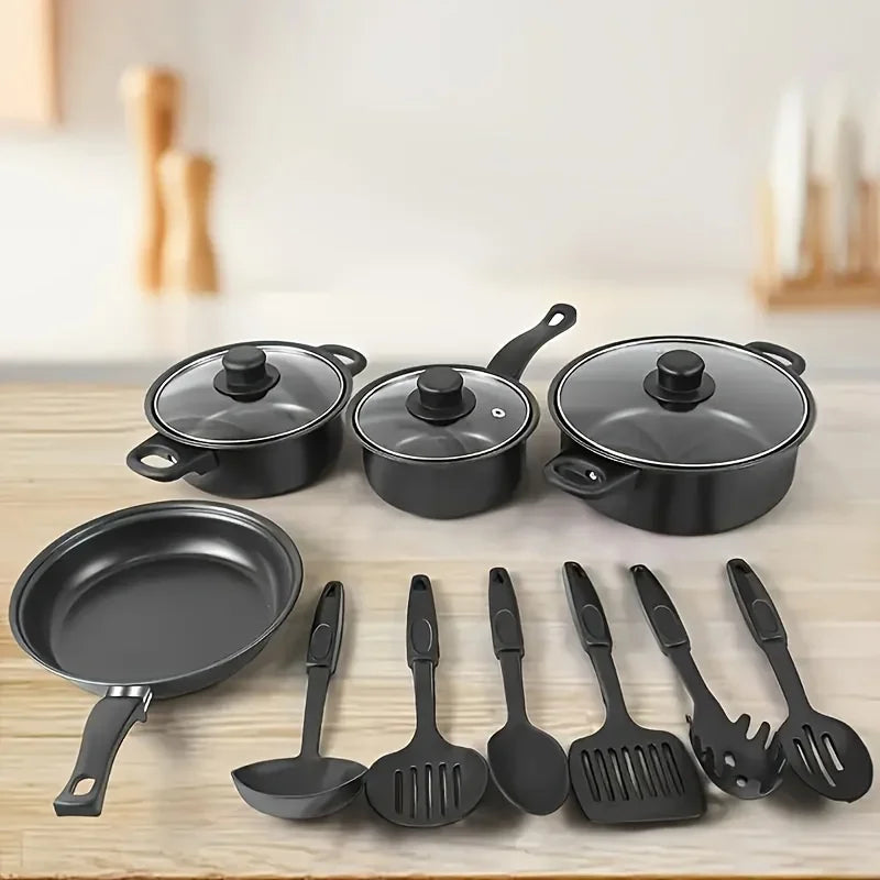 Aehome 13 Piece Nonstick Cookware Set With Accessories
