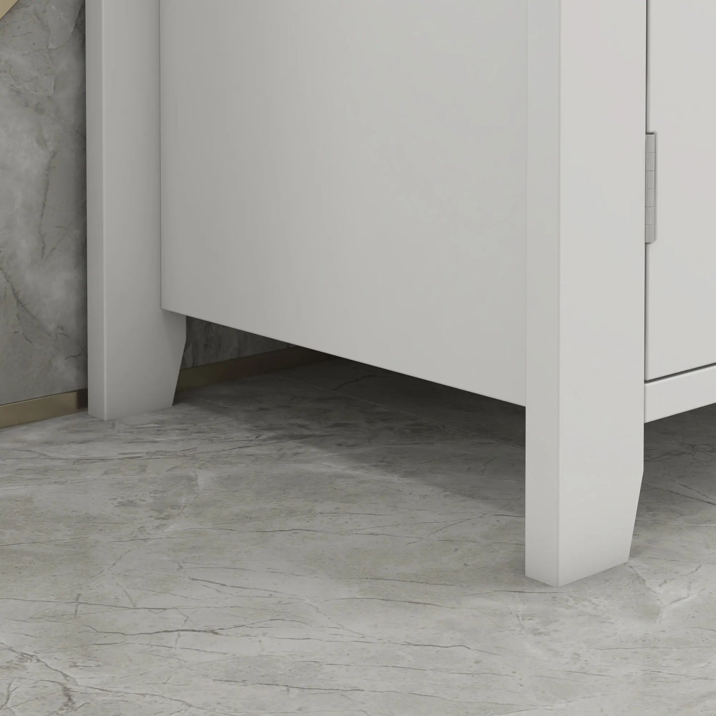 Kleankin Pedestal Sink Storage Cabinet Under Sink Vanity