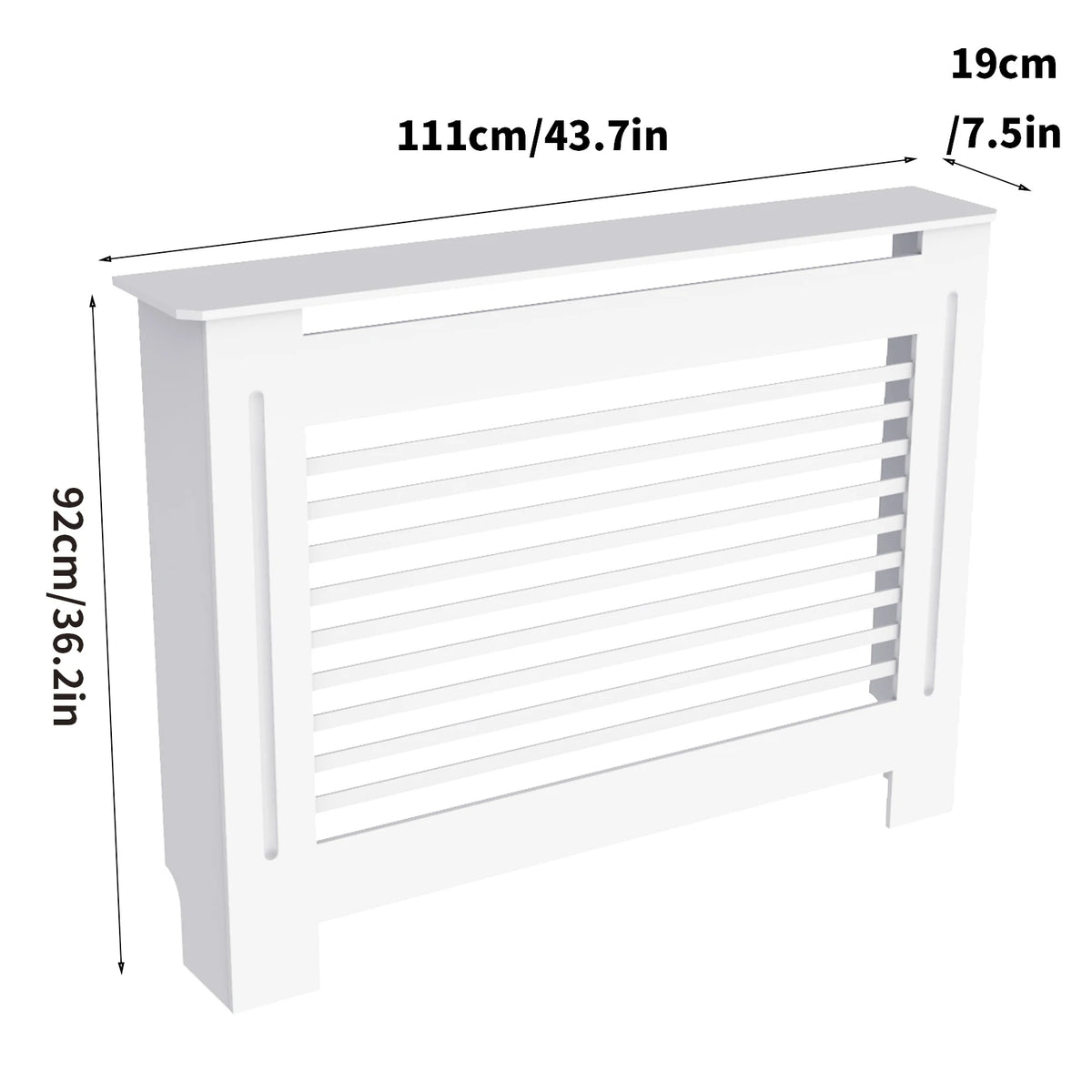 Modern MDF Radiator Cover Cabinet With Strong Grill Shelf