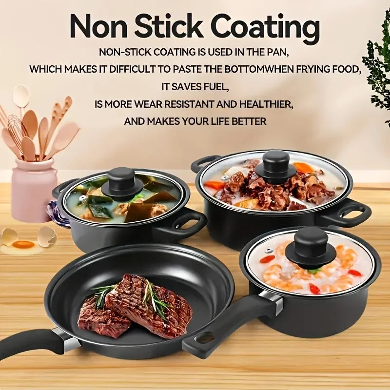 Aehome 13 Piece Nonstick Cookware Set With Accessories
