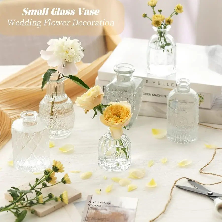 32 Piece Bud Vase Set Vintage Glass Vases For Wedding Centerpieces