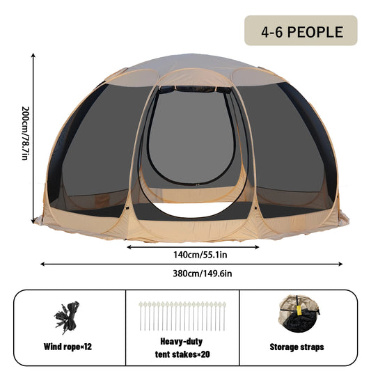 Pakicetus Instant Pop Up Screen Tent Mosquito Proof Outdoor Shelter