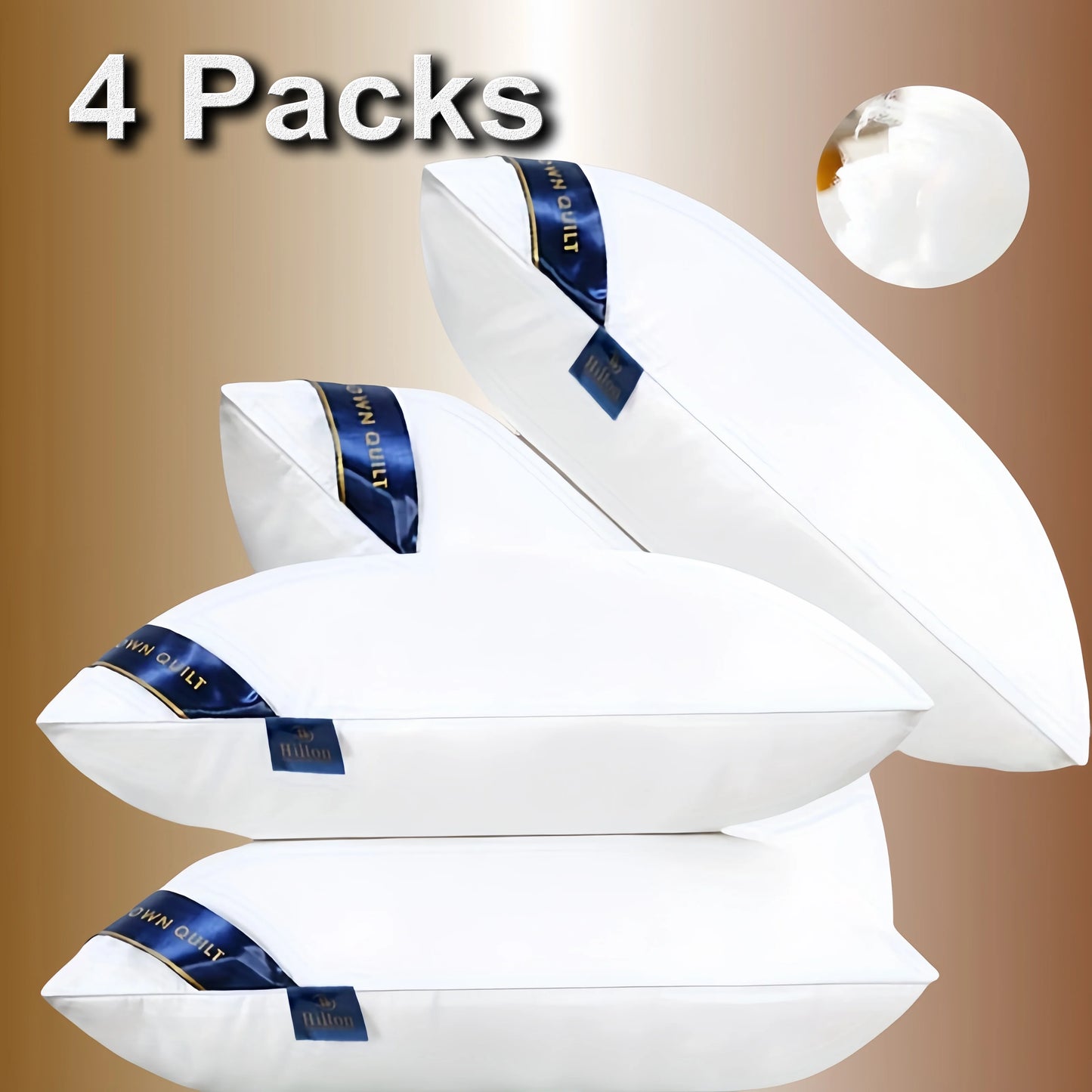NONECN Memory Foam Pillow With Cotton Cover For Comfort