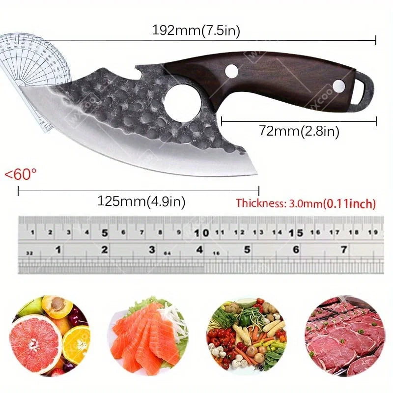 WXCOO Kitchen Chef Knife Stainless Steel Multipurpose Knife With Sheath
