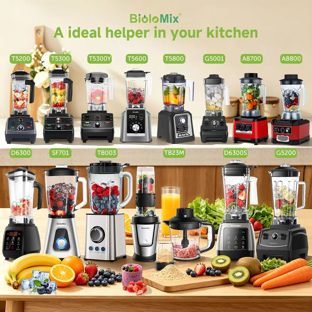 Biolomix BPA Free Heavy Duty Blender For Smoothies And Ice