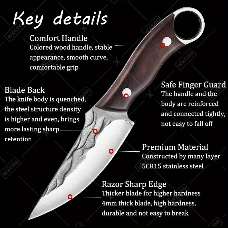 Stainless Steel Kitchen Knives Set 14 Piece Multipurpose