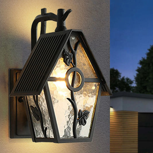 European Style Outdoor Wall Lamp IP55 Waterproof E26 Flower Decoration