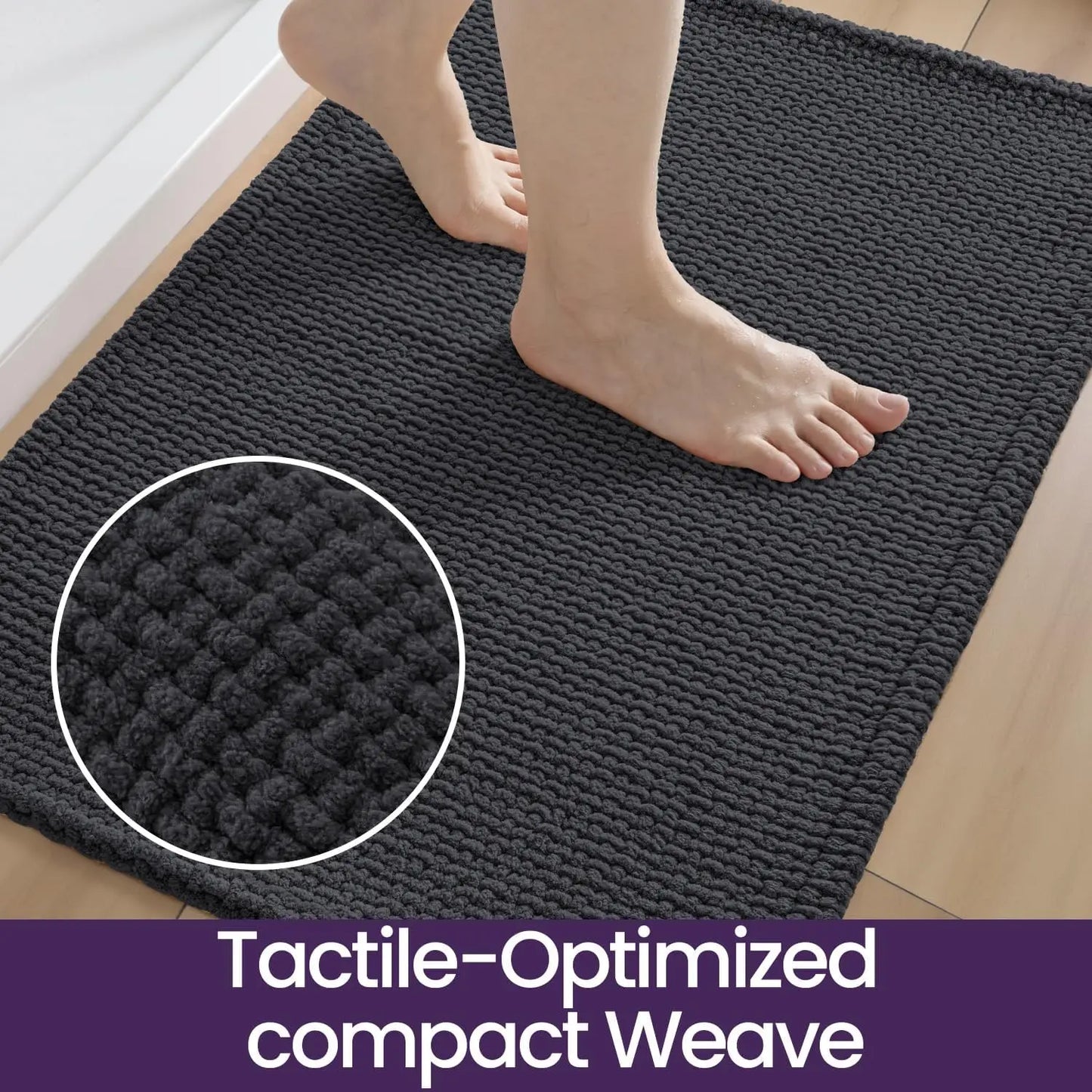 Non Slip Chenille Bath Mat For Tub And Shower
