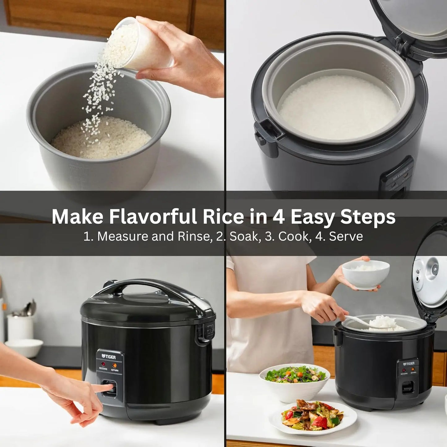 XMSJ Rice Cooker JNP S18U KY White Nonstick Inner Pot
