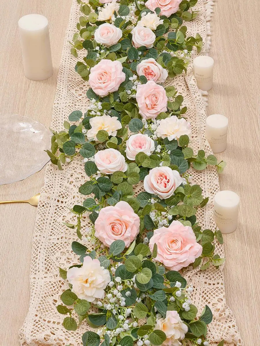 Artificial Flower Vine Garland for Party Decor Valentine Day