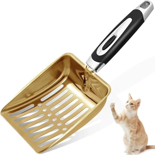 Stainless Steel Cat Litter Scoop Durable Mesh Scooper