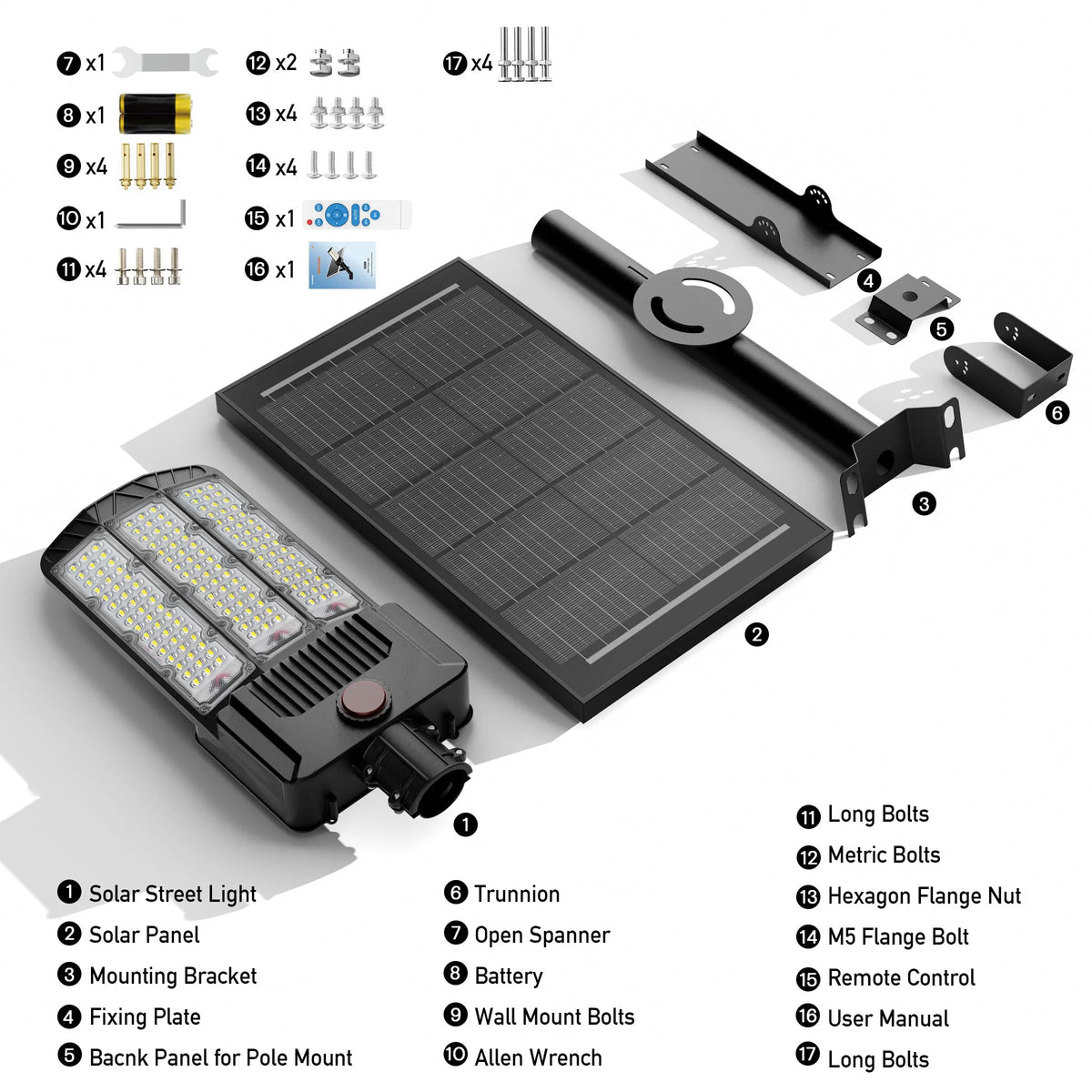 Commercial Solar Led Parking Lot Lights With Motion Sensor