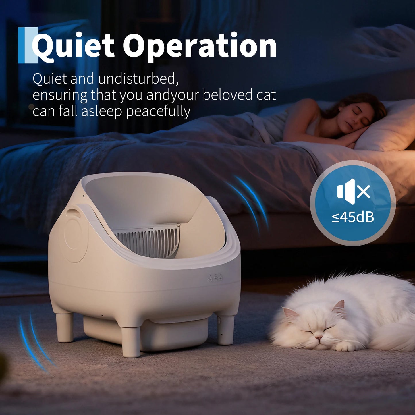 HiMISS Self Cleaning Automatic Cat Litter Box With App Control