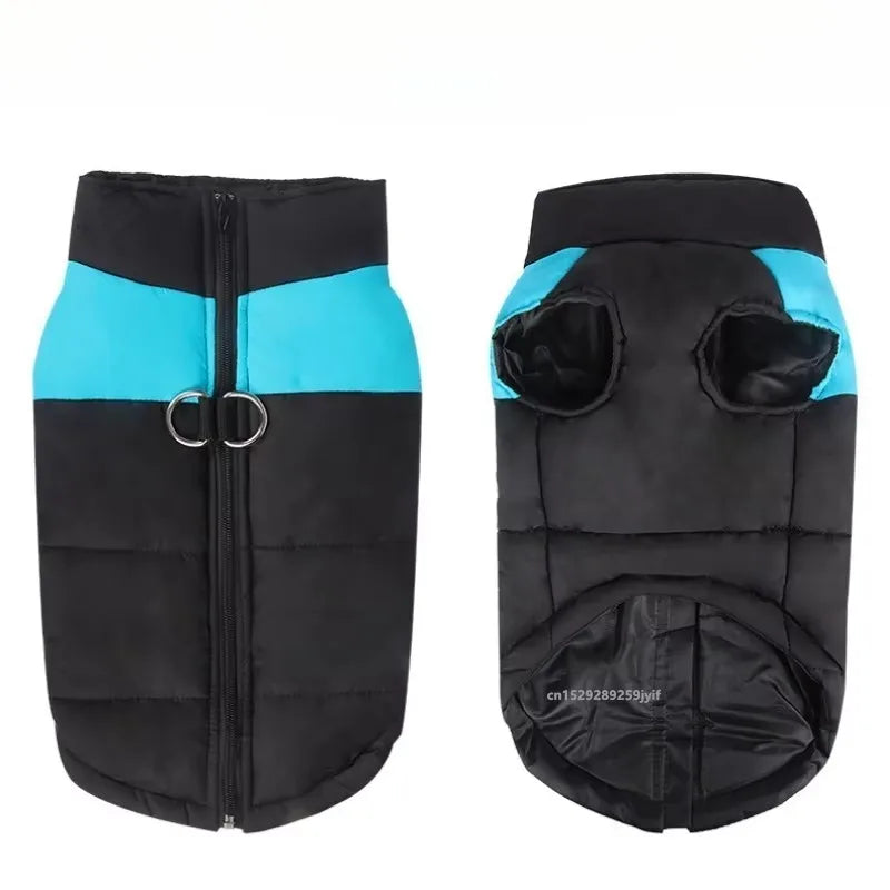 Waterproof Warm Dog Coat Padded Zipper Jacket Outfit