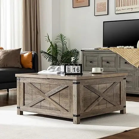 Lift Top Coffee Table With Storage For Living Room