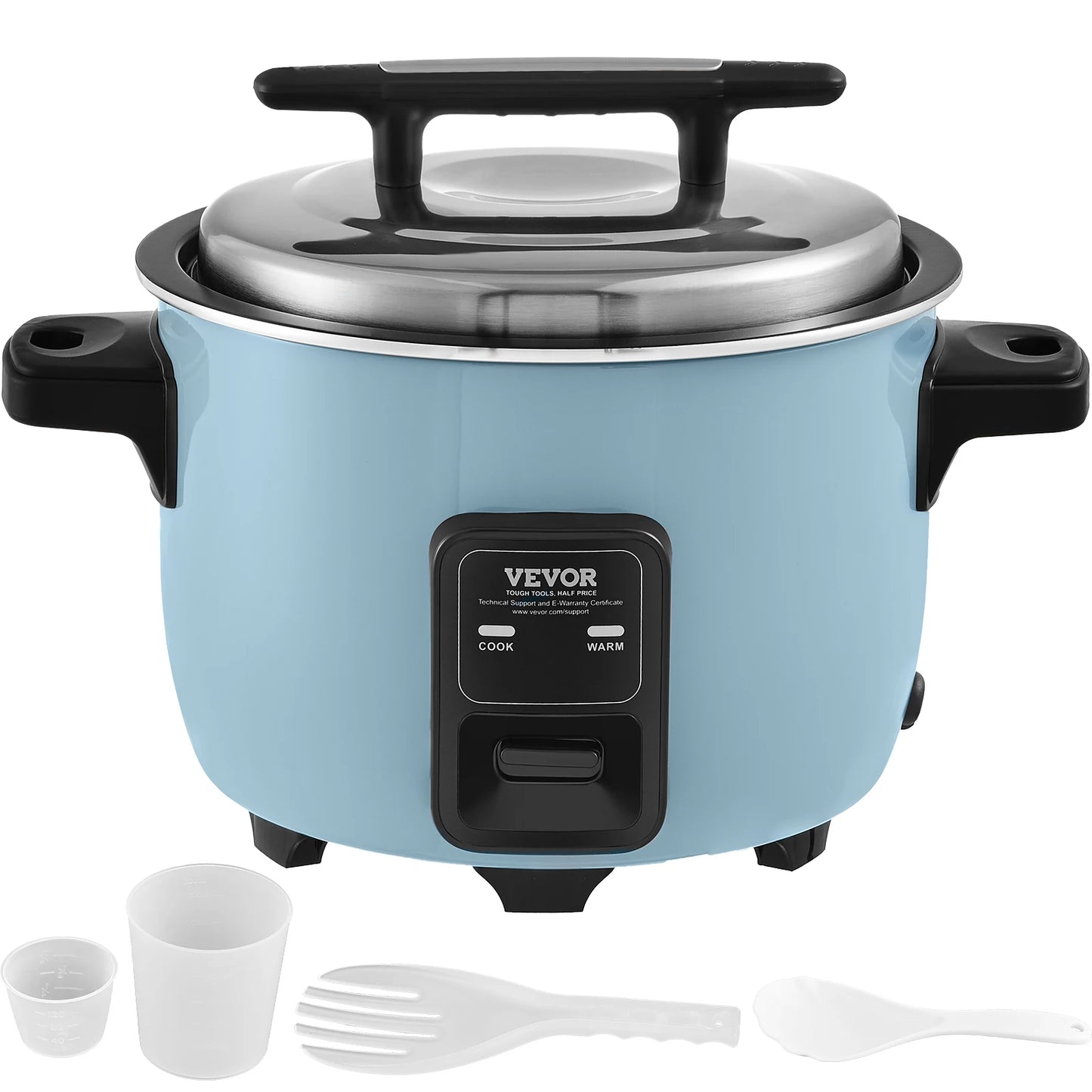 VEVOR Commercial Rice Cooker Aluminium Nonstick Inner Pot 24 Hour Keep Warm