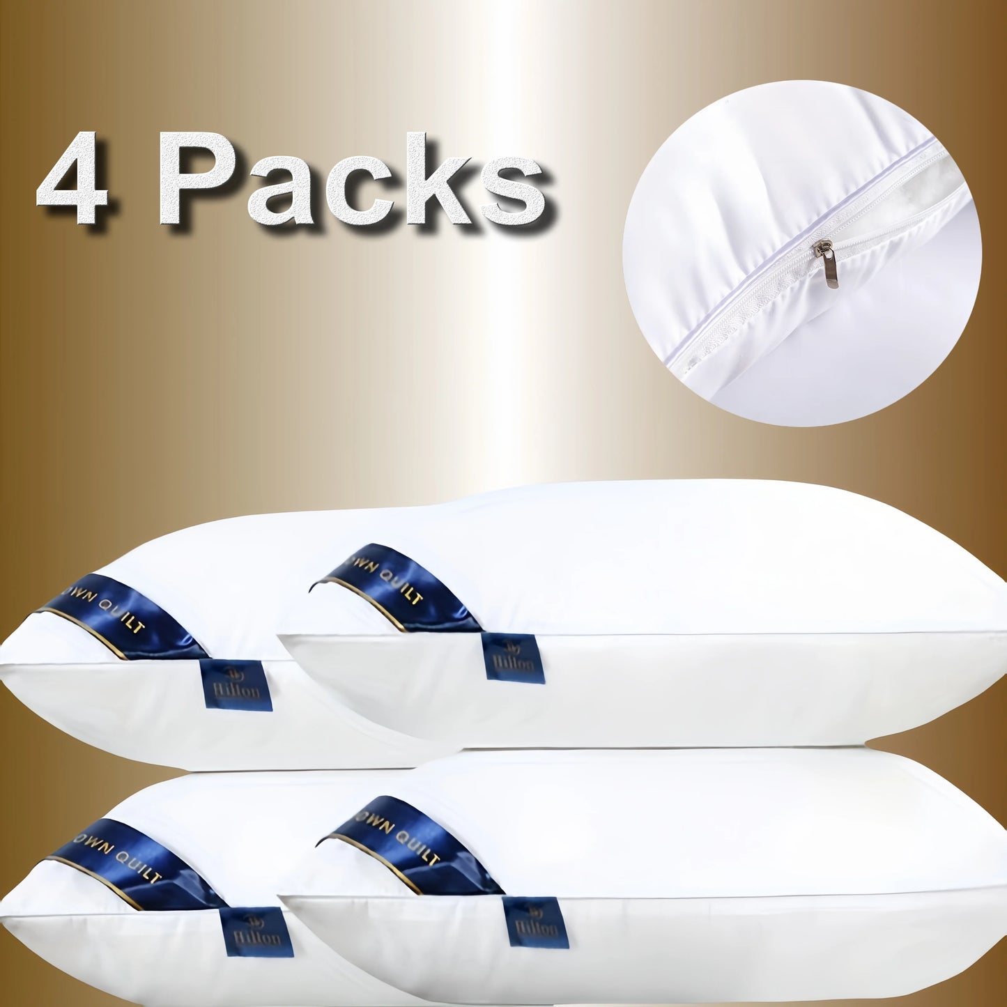 NONECN Memory Foam Pillow With Cotton Cover For Comfort