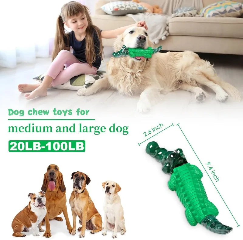 Indestructible Dog Chew Toys For Aggressive Chewers Durable Rubber