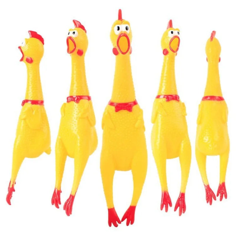 DKSTINYE Squeaky Chicken Pet Toy For Dogs Durable Chew Toy